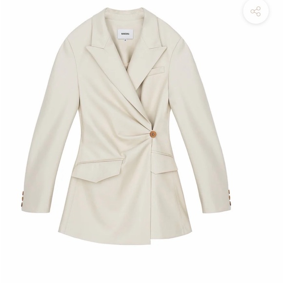 Nanushka Cream Blazer for Women
